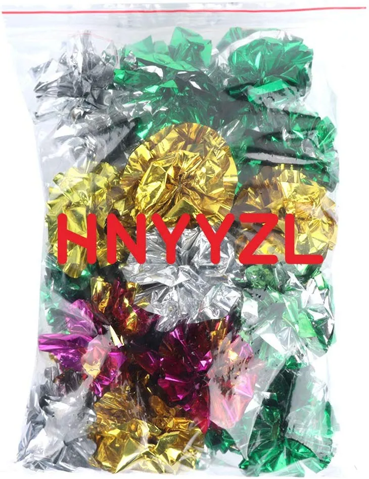 bestsupplier 25 Pack Pliegue bolas Cat juguetes – Original Mylar Pliegue bolas juguetes