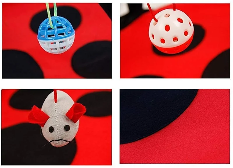 Centro de actividad para gatos Petty Love House con bolas de juguete, ratones colgantes y mucho más, para que ayudes a los gatos a hacer ejercicio y mantenerse activos, el mejor de los juguetes para gatos en Amazon