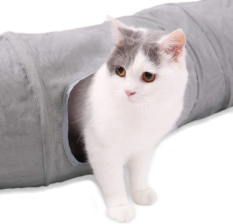 PAWZ - Túnel plegable para gato en forma de S (10.5 in de diámetro)