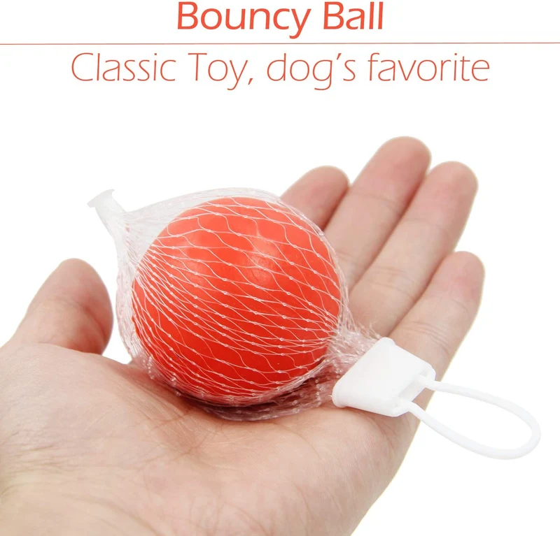 Conjunto de juguetes para perro pequeño, paquete de 6, balón, cuerda y juguetes para masticar para cachorro