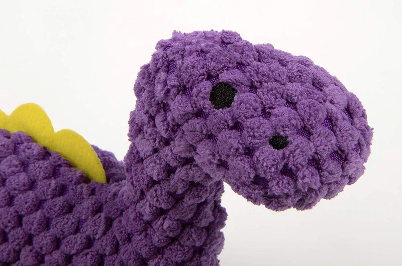 GoDog Dinos Bruto con tecnología de protección para masticar juguete para perro, Mini, morado