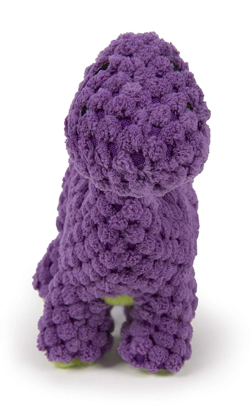 GoDog Dinos Bruto con tecnología de protección para masticar juguete para perro, Mini, morado