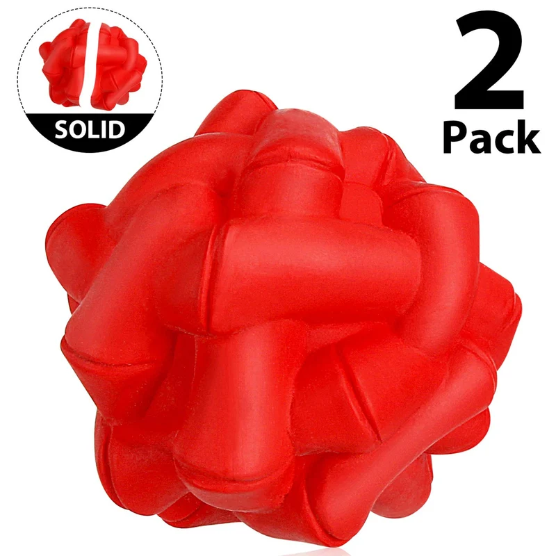 WingPet - Pelotas de goma natural para masticar, duraderas, ideales para entrenamiento al aire libre o juego de ganar, 2.4 pulgadas, paquete de 2