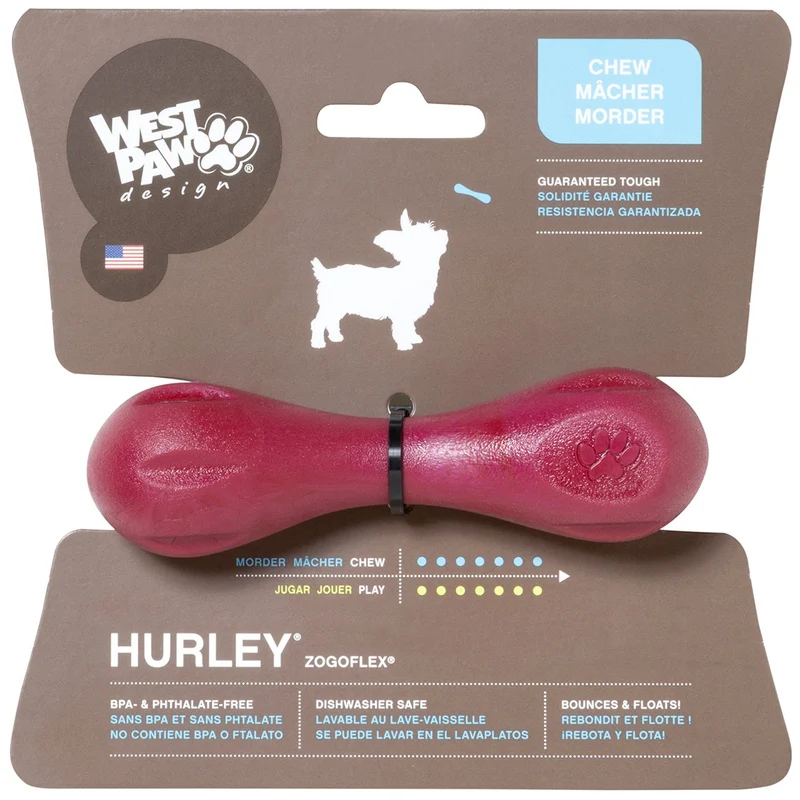Juguete de hueso de perro, masticable West Paw Diseño Zogoflex Hurley, duro