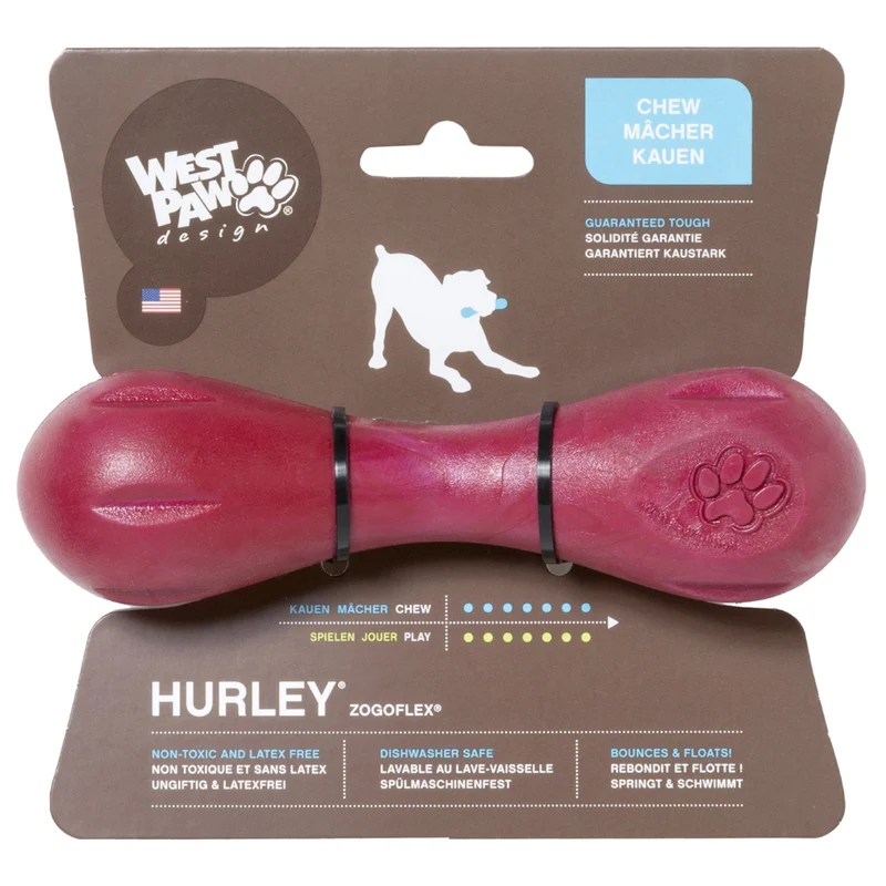 Juguete de hueso de perro, masticable West Paw Diseño Zogoflex Hurley, duro