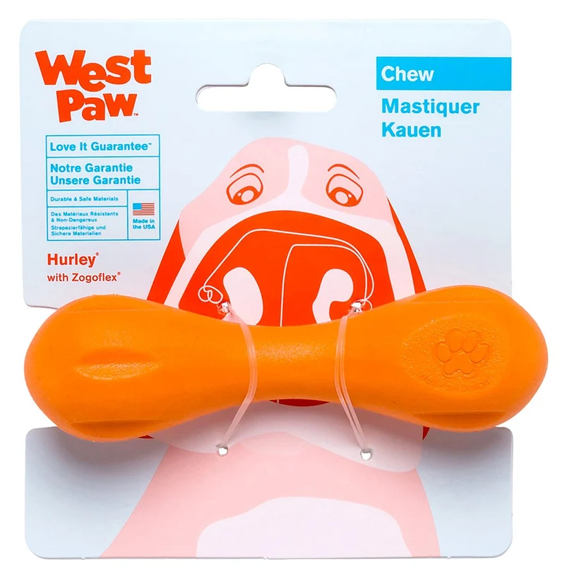 Juguete de hueso de perro, masticable West Paw Diseño Zogoflex Hurley, duro