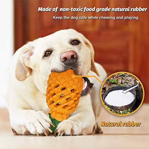 Juguetes para perros Fairwin ultraduraderos, para masticar agresivamente, de repuesto de por vida, resistentes a mordeduras indestructibles, juguetes para masticar para perros de tamaño mediano y grande, de grado alimenticio, no tóxico, juguete dental par