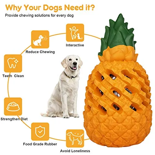 Juguetes para perros Fairwin ultraduraderos, para masticar agresivamente, de repuesto de por vida, resistentes a mordeduras indestructibles, juguetes para masticar para perros de tamaño mediano y grande, de grado alimenticio, no tóxico, juguete dental par