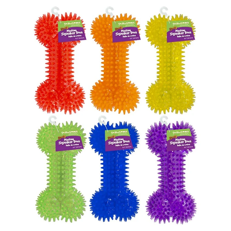 gnawsome mediano Chirriador hueso para perros