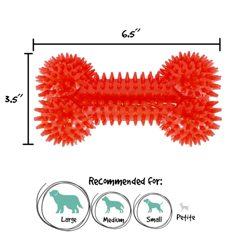 gnawsome mediano Chirriador hueso para perros