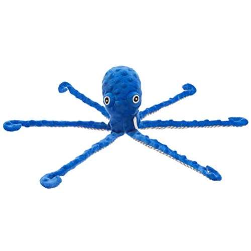 Expawlorer - Juguete de peluche para perros y gatos de tamaño pequeño a mediano, diseño de pulpo, 16.9 in