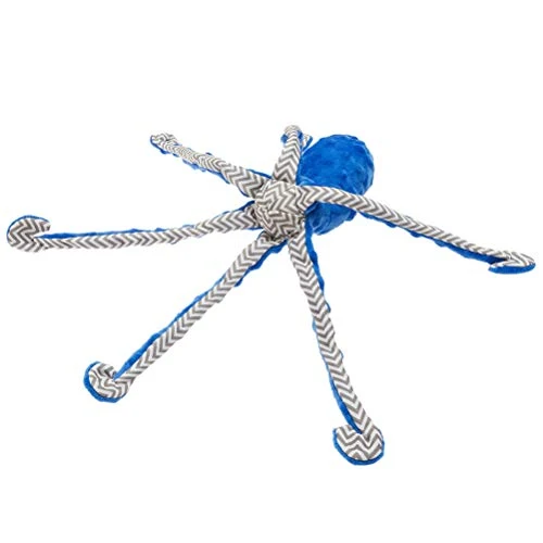 Expawlorer - Juguete de peluche para perros y gatos de tamaño pequeño a mediano, diseño de pulpo, 16.9 in