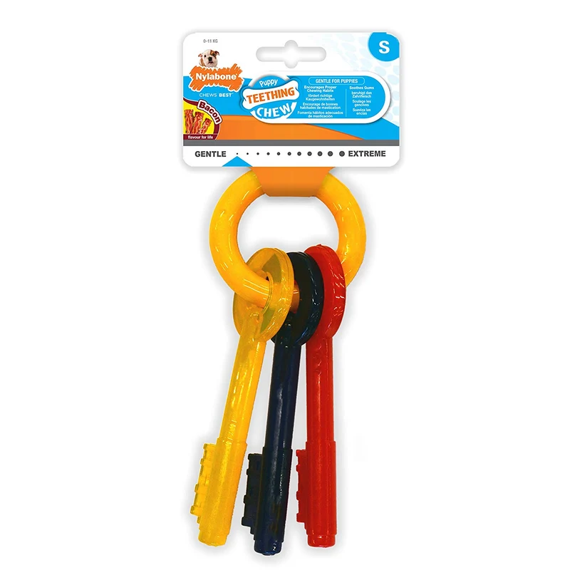 Nylabone Sólo para cachorros pequeños chupete pequeño de hueso, jueguete para masticar para cachorros