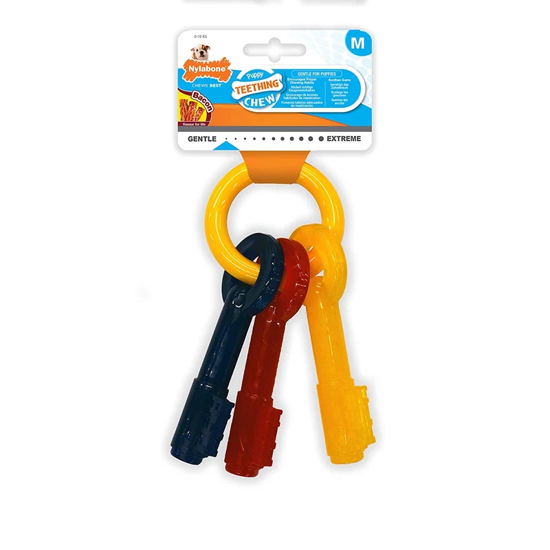 Nylabone Sólo para cachorros pequeños chupete pequeño de hueso, jueguete para masticar para cachorros
