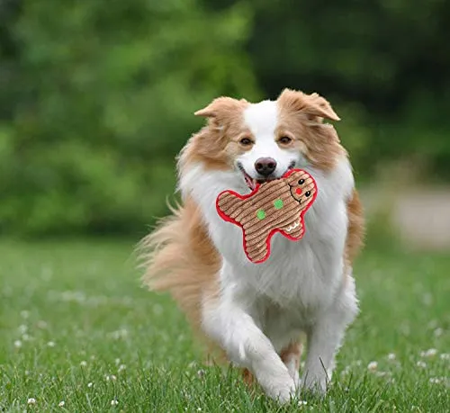 Legendog - Juguete de peluche para perro, juguete de Navidad para chirridos, paquete de 3 juguetes de Papá Noel, reno, muñeco de nieve, juguetes para mascotas pequeñas y medianas