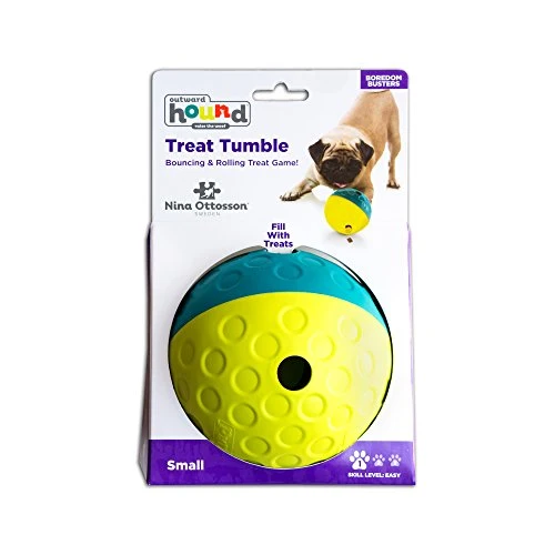 Outward Hound Nina Ottosson Treat Tumble Dispensing Brain and Exercise - Juego de ejercicios para perros