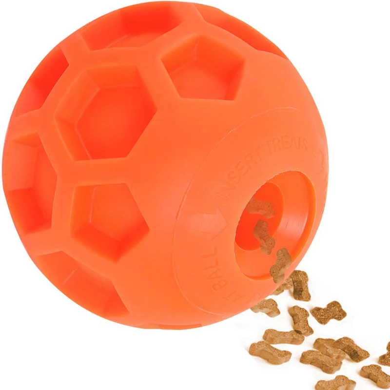 Hipat - Pelota grande para perro, juguete de rompecabezas IQ, dispensador de alimentos interactivo para alimentación lenta, el mejor juguete para entrenamiento y juego