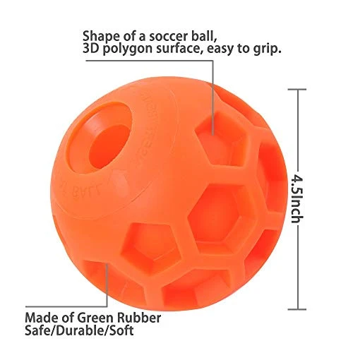 Hipat - Pelota grande para perro, juguete de rompecabezas IQ, dispensador de alimentos interactivo para alimentación lenta, el mejor juguete para entrenamiento y juego