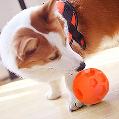 Hipat - Pelota grande para perro, juguete de rompecabezas IQ, dispensador de alimentos interactivo para alimentación lenta, el mejor juguete para entrenamiento y juego
