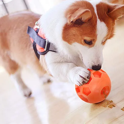 Hipat - Pelota grande para perro, juguete de rompecabezas IQ, dispensador de alimentos interactivo para alimentación lenta, el mejor juguete para entrenamiento y juego