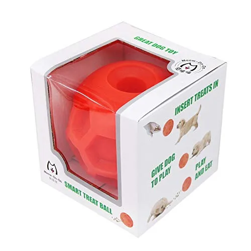 Hipat - Pelota grande para perro, juguete de rompecabezas IQ, dispensador de alimentos interactivo para alimentación lenta, el mejor juguete para entrenamiento y juego