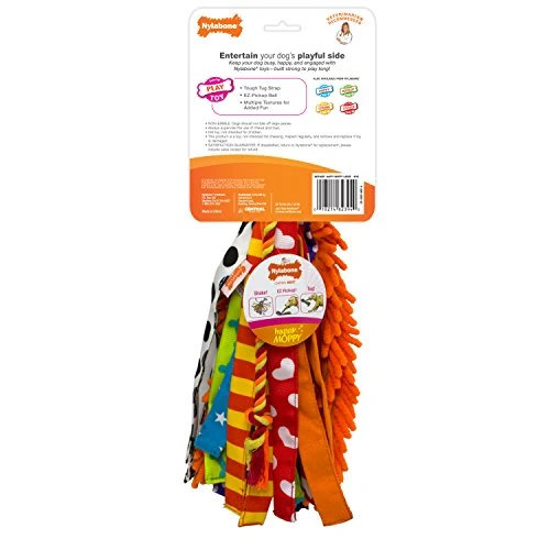 Nylabone Happy Moppy Juguete interactivo de perro para morder