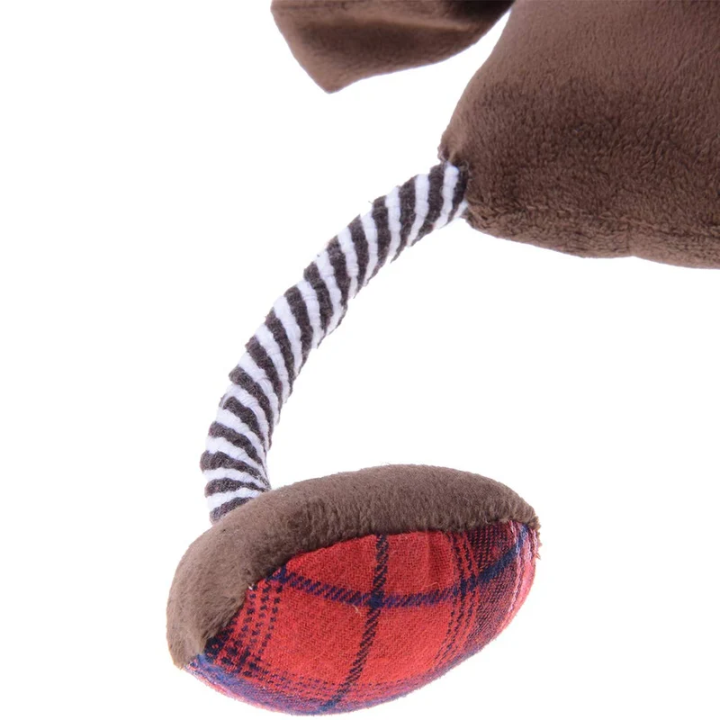 Juguetes de felpa para perros de Navidad Seneréal – Mejor juguete interactivo de masticar para mascotas jugando renos de 15.7 in