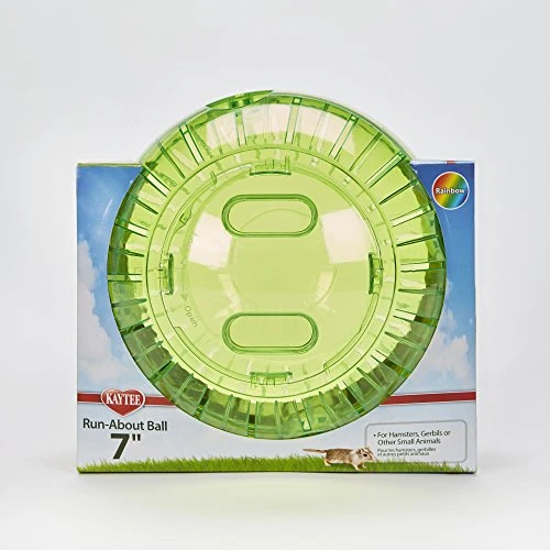 Kaytee Run-About - Pelota de fútbol (7.0 in), diseño de arcoíris