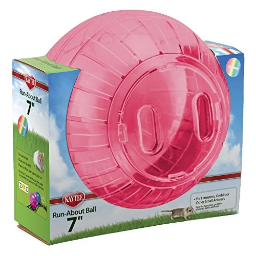Kaytee Run-About - Pelota de fútbol (7.0 in), diseño de arcoíris