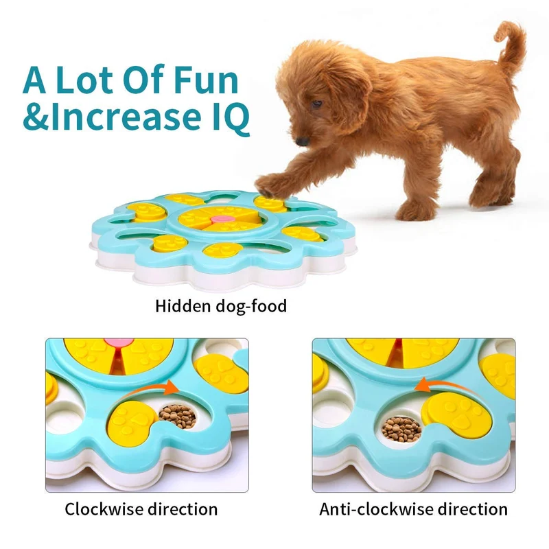 Juguetes de rompecabezas para perros inteligentes para principiantes, LC-dolida, dispensador de dulces para cachorros, juguetes interactivos para perros, mejora el coeficiente intelectual de tu perro, especialmente diseñado para entrenar golosinas