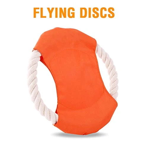 Petbobi Juguetes para perros Juguetes para dentición de perros, Juguetes para masticar mejor cachorro Juguetes de felpa para perro Juguetes para masticar Juguetes Squeaky Set de Cuerda con Bolas 6 piezas