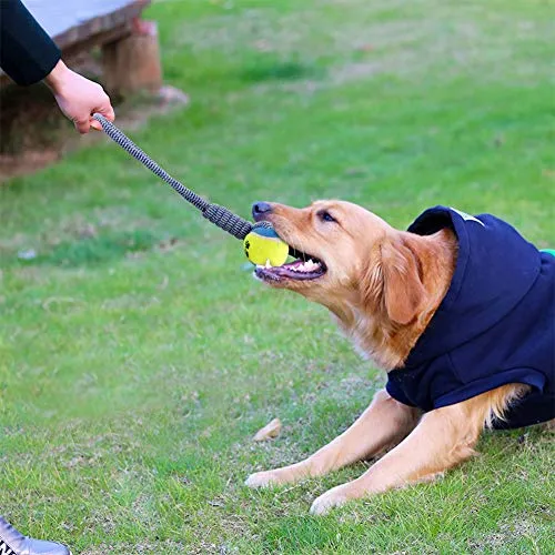 Petbobi Juguetes para perros Juguetes para dentición de perros, Juguetes para masticar mejor cachorro Juguetes de felpa para perro Juguetes para masticar Juguetes Squeaky Set de Cuerda con Bolas 6 piezas