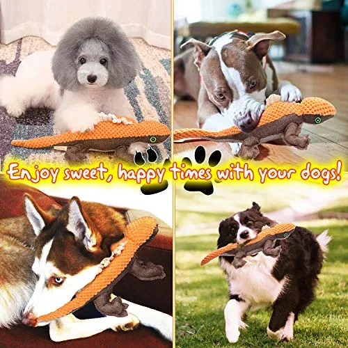 MigooPet - Juguetes durables para masticadores agresivos, juguetes divertidos para perros, juguetes de peluche para mascotas, juguetes de masticar para perros pequeños, medianos y grandes