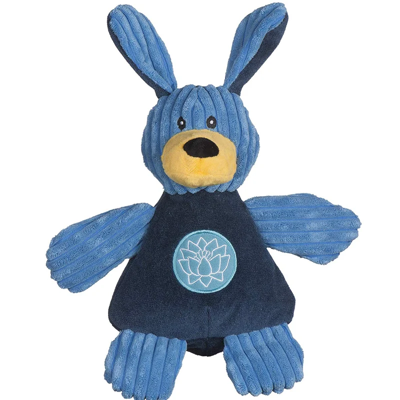 HuggleHounds - Juguete de peluche chirriante para perros con nudos para masticadores agresivos