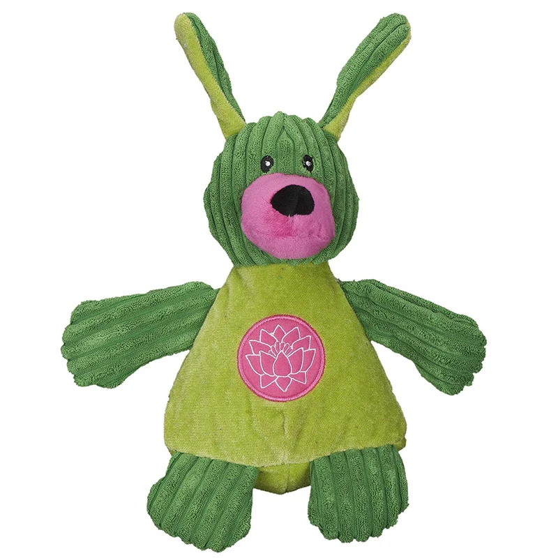 HuggleHounds - Juguete de peluche chirriante para perros con nudos para masticadores agresivos