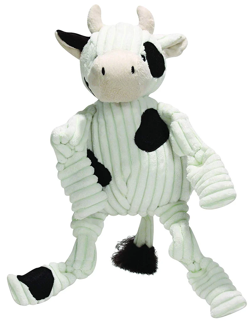 HuggleHounds - Juguete de peluche chirriante para perros con nudos para masticadores agresivos