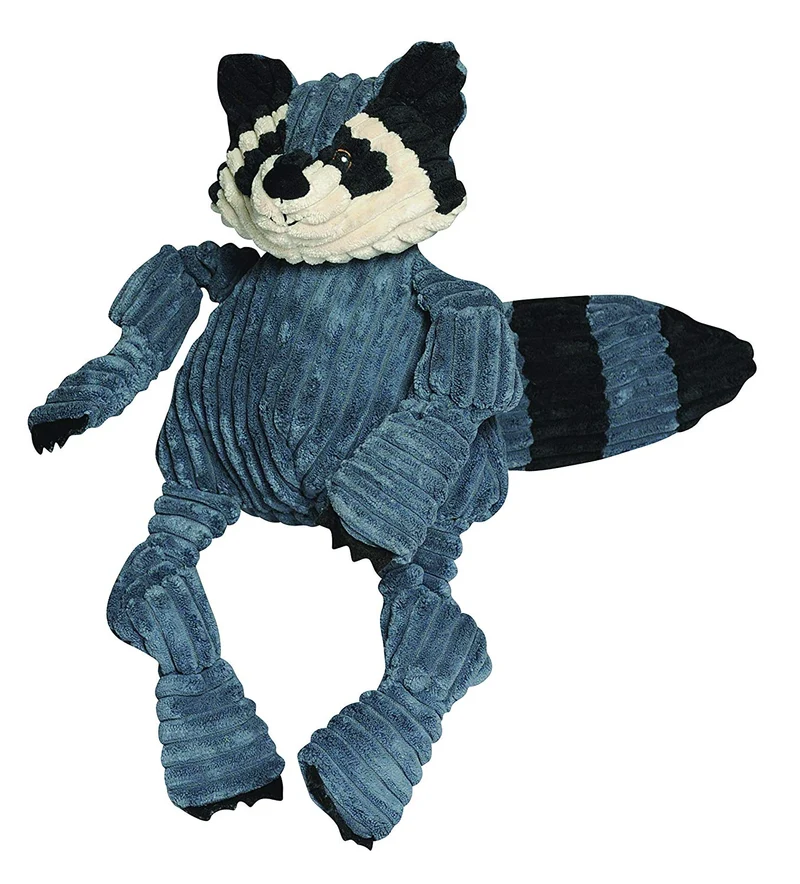HuggleHounds - Juguete de peluche chirriante para perros con nudos para masticadores agresivos