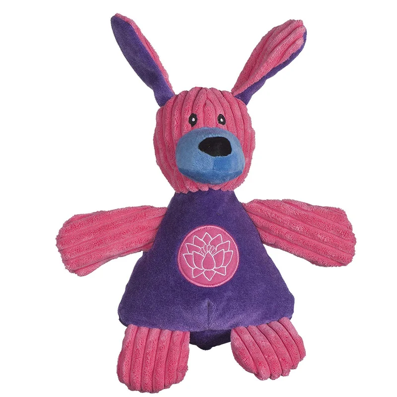 HuggleHounds - Juguete de peluche chirriante para perros con nudos para masticadores agresivos
