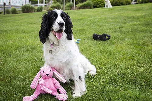 HuggleHounds - Juguete de peluche chirriante para perros con nudos para masticadores agresivos