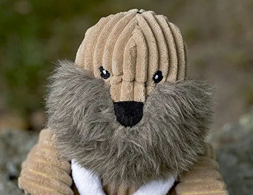 HuggleHounds - Juguete de peluche chirriante para perros con nudos para masticadores agresivos