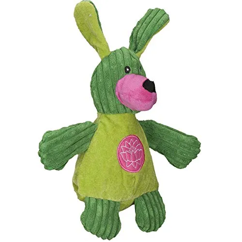 HuggleHounds - Juguete de peluche chirriante para perros con nudos para masticadores agresivos