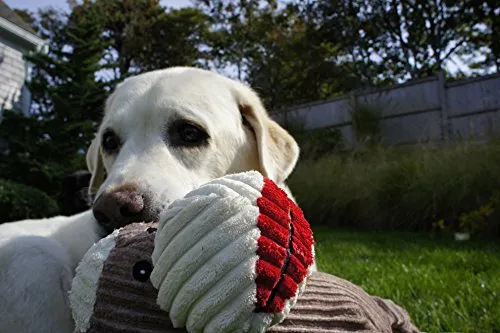 HuggleHounds - Juguete de peluche chirriante para perros con nudos para masticadores agresivos