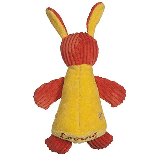 HuggleHounds - Juguete de peluche chirriante para perros con nudos para masticadores agresivos