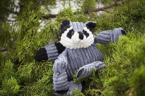 HuggleHounds - Juguete de peluche chirriante para perros con nudos para masticadores agresivos
