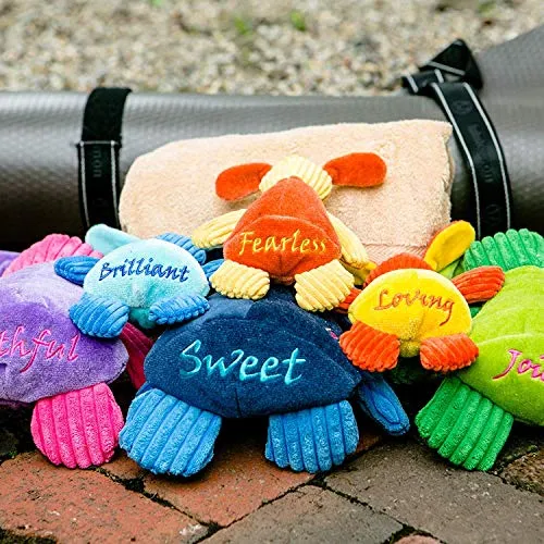 HuggleHounds - Juguete de peluche chirriante para perros con nudos para masticadores agresivos