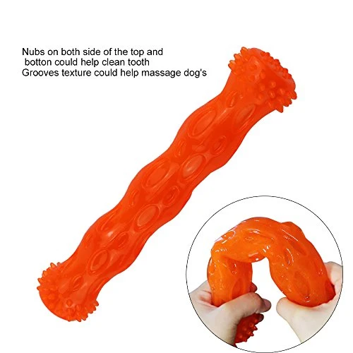CEESC Juguete para masticar perros, limpieza de dientes de hueso y juego de rompecabezas para cachorro, 3 tamaños y 3 opciones de colores
