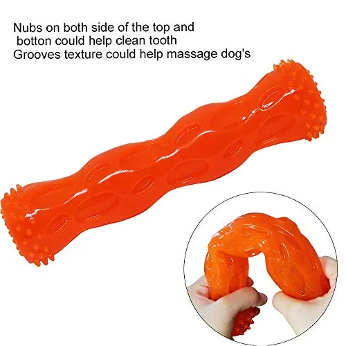 CEESC Juguete para masticar perros, limpieza de dientes de hueso y juego de rompecabezas para cachorro, 3 tamaños y 3 opciones de colores