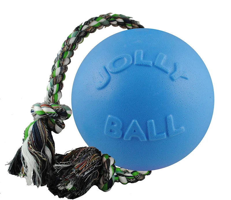 Jolly Pets 8-Inch romp-n-roll, color azul