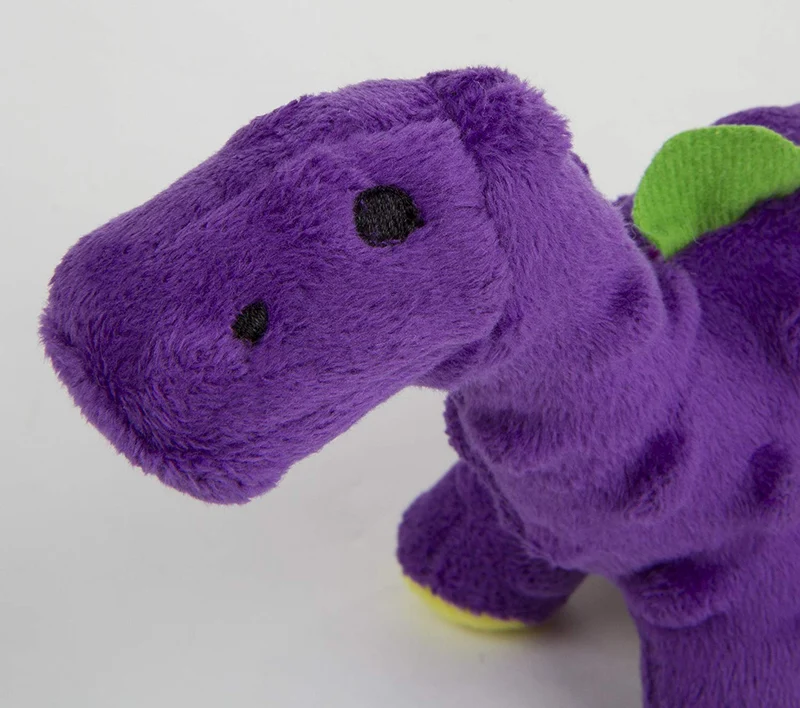goDog Just for Me Bruto with Chew Guard Technology Plush Dog Toy, Purple