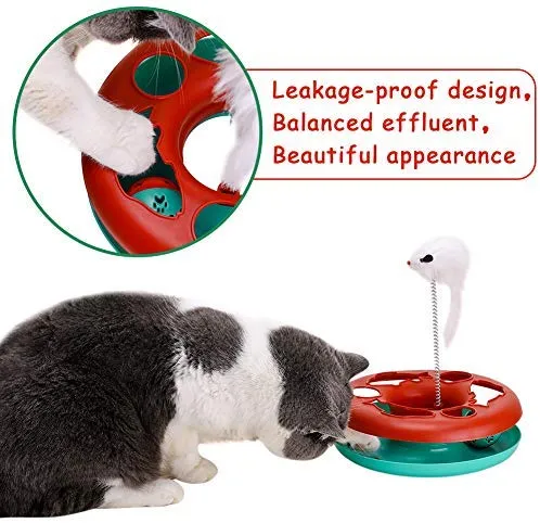 Juguetes interactivos para gatos, pelotas para atrapar a tu mascota, juguete divertido con el ratón, ejercicio de Navidad